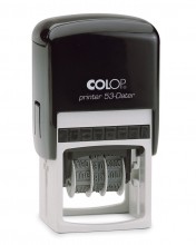 Pečiatka Colop Printer 53-Dater - Čierna mechanika