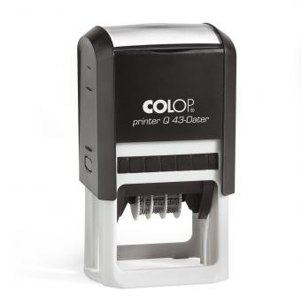 Pečiatka Colop Printer Q43-Dater - Čierna mechanika