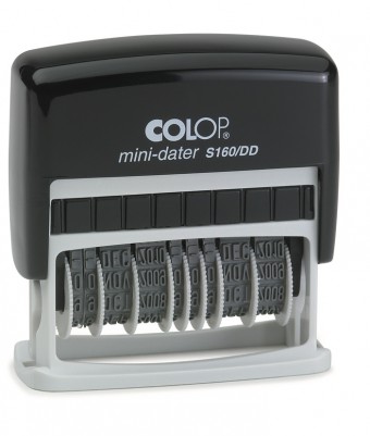 Pečiatka Colop Mini-Dater S160-DD - Čierna mechanika