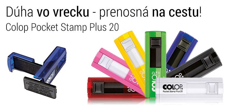 Pečiatky na cestu - Colop Pocket Stamp Plus 20