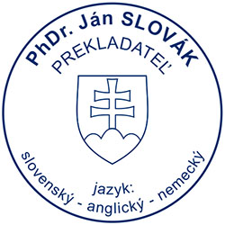 Pečiatka prekladateľa - vzor