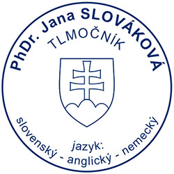 Pečiatka tlmočníka - vzor